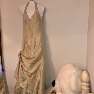 Vintage Wedding Dress- Halter